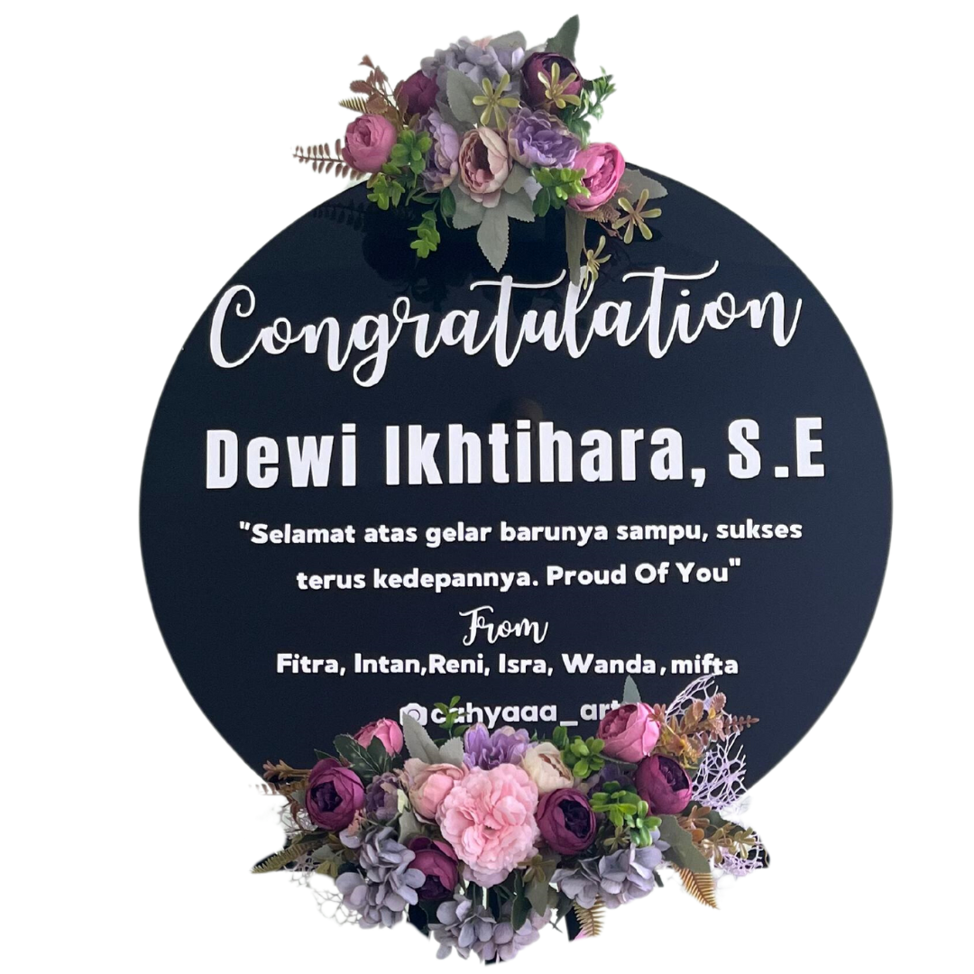 Papan Akrilik Ucapan