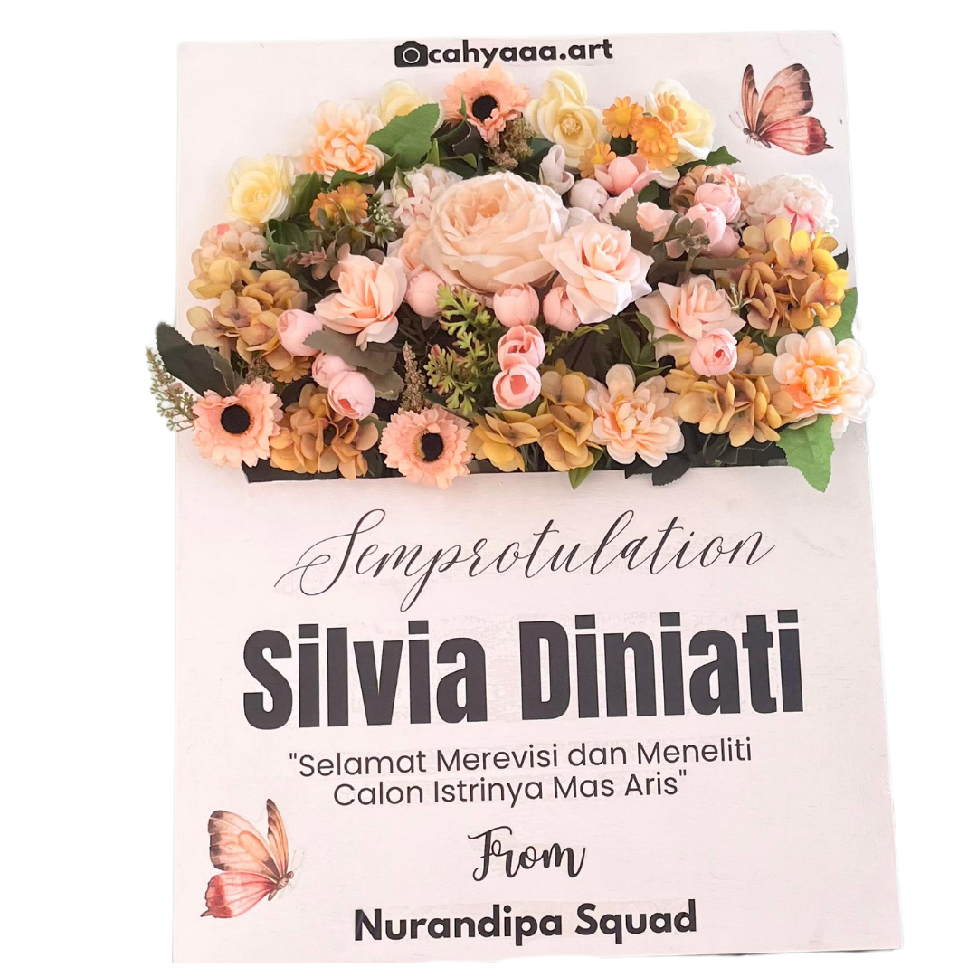 Flower Box Papan Ucapan