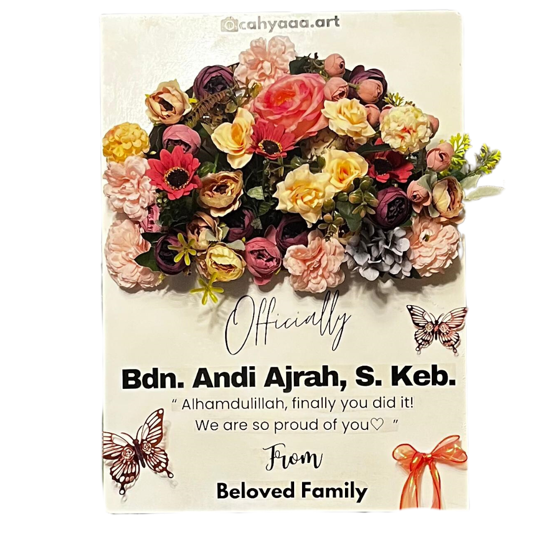 Flower Box Papan Ucapan